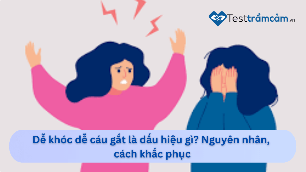 dễ khóc dễ cáu gắt là dấu hiệu gì